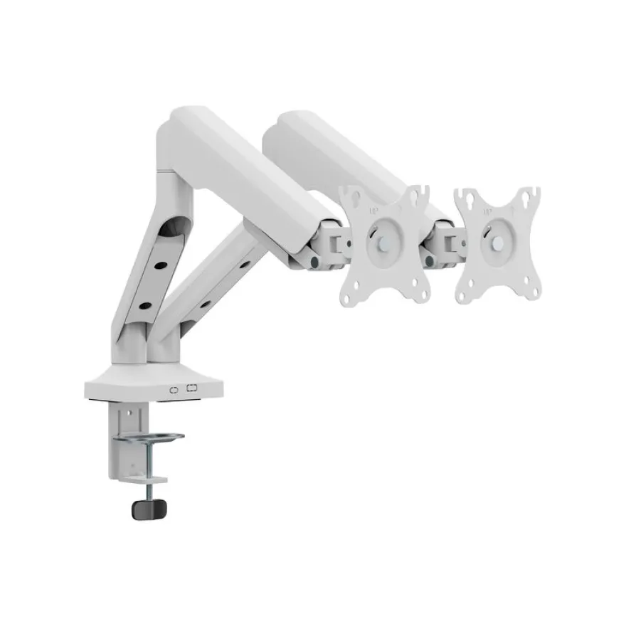 T'nB Ergo - Double bras articulé pour écran - Taille d'écran : 17"-32" - blanc