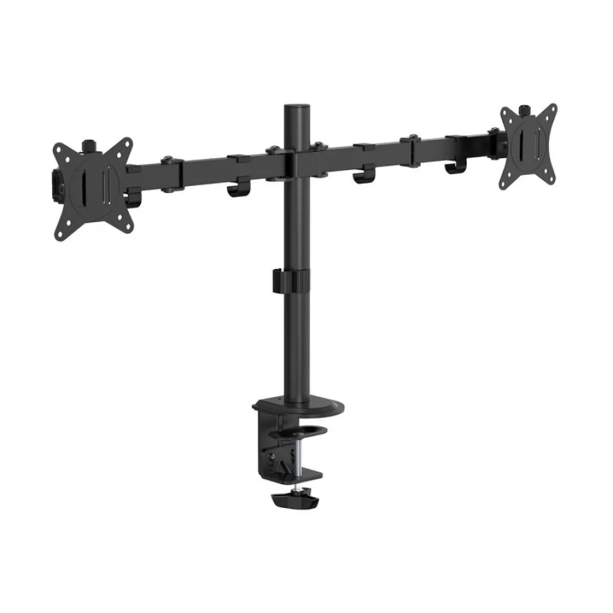 T'nB Ergo - Support double écran fixe - Taille d'écran : 17"-32" - jusqu'à 9kg - noir