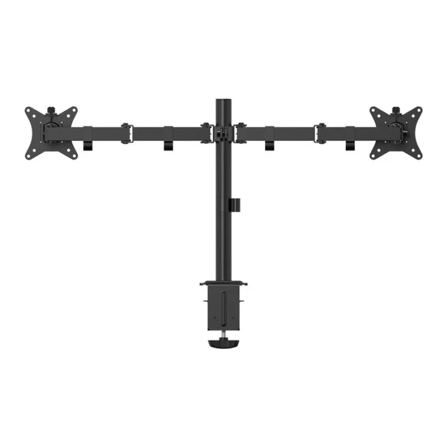 T'nB Ergo - Support double écran fixe - Taille d'écran : 17"-32" - jusqu'à 9kg - noir