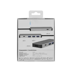T'nB iClick 6 in 1 USB-C - station d'accueil 6 ports - HDMI, 3 USB 3.0, 2 USB-C