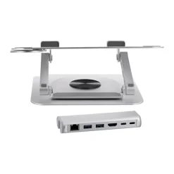 T'nB iClick - Station d'accueil + support pour ordinateur portable - USB-C - HDMI - 1GbE