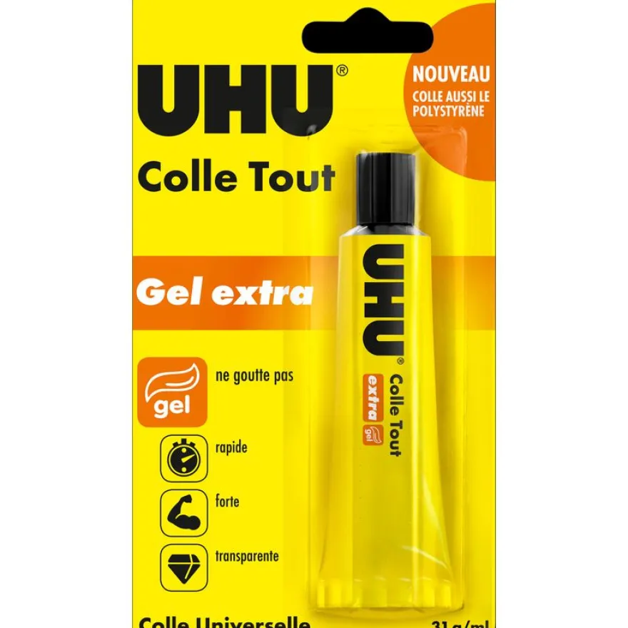UHU – Colle Gel Extra Multi‑Matériaux – Tube Aluminium 31 ml