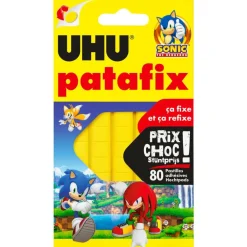 UHU Patafix Collector - 80 pastilles adhésives - jaune - non permanent