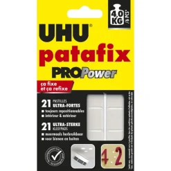 UHU Patafix PROPower - 21 pastilles adhésives ultra fortes