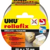 UHU rollafix - Ruban adhésif d'emballage - 50 mm x 66 m - transparent