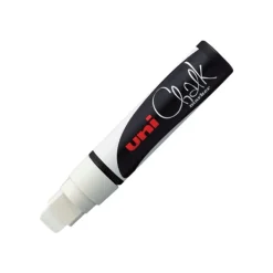 UNI CHALK - Marqueur craie - pointe extra large - blanc
