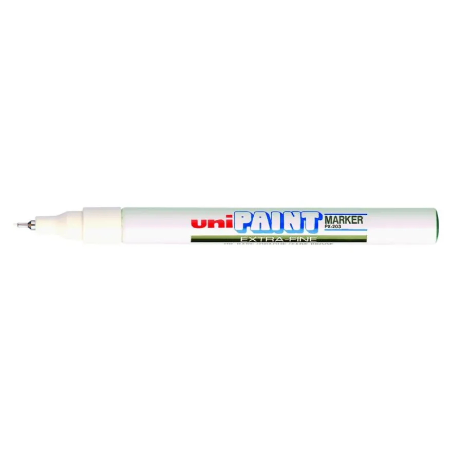 UNI PAINT - Marqueur permanent - pointe fine - blanc