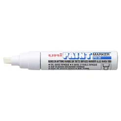 UNI PAINT PX - Marqueur permanent - pointe biseau - blanc
