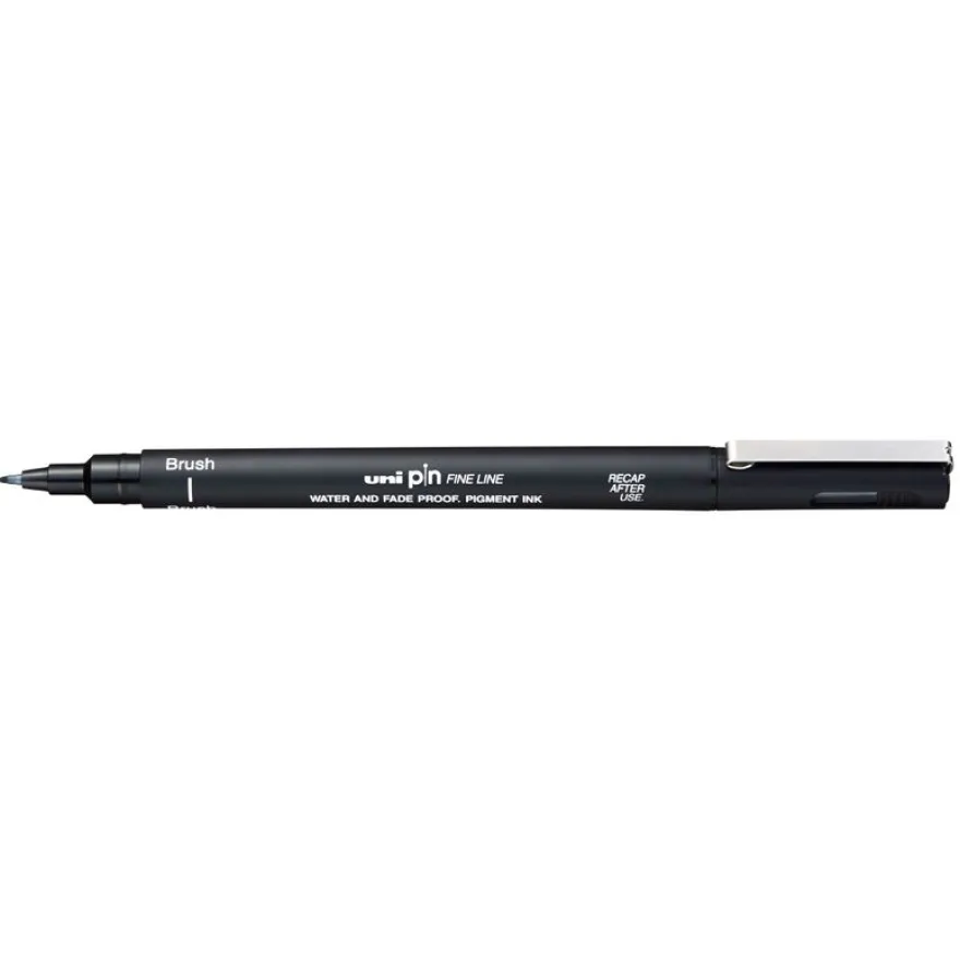 UniBall Brush – Feutre Technique Uni-Ball Uni-Pin Noir – Pointe Moyenne