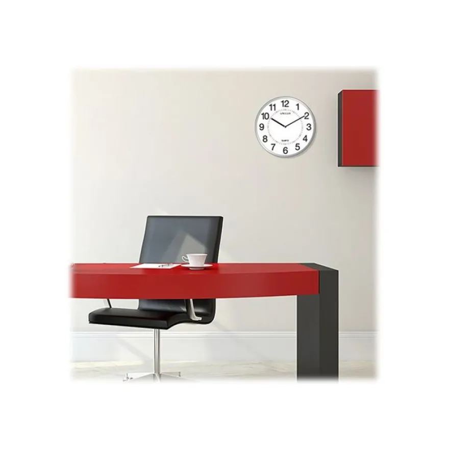Unilux - Horloge Aria - mécanisme quartz - 28,5 cm - gris métal