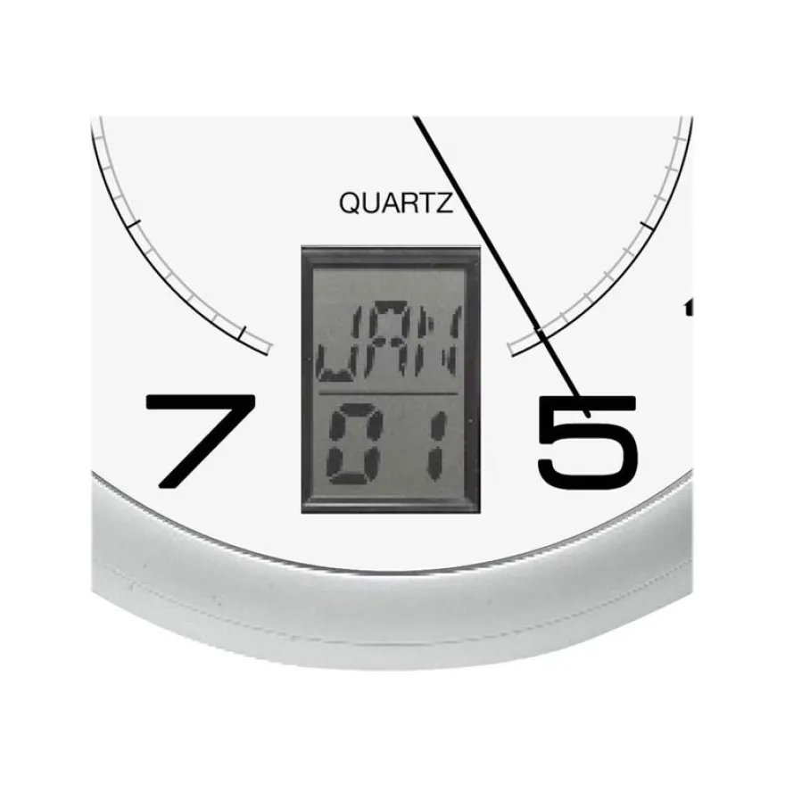 Unilux - Horloge intelligente Instinct - 30,5 cm - gris métal