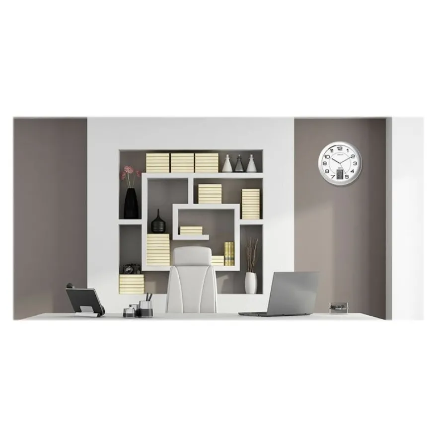 Unilux - Horloge intelligente Instinct - 30,5 cm - gris métal