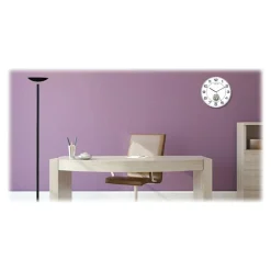 Unilux - Horloge intelligente Tempus - affichage température - 30,5 cm - gris métal