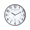 Unilux - Horloge Wave - mécanisme radio pilotée - 30 cm - noir