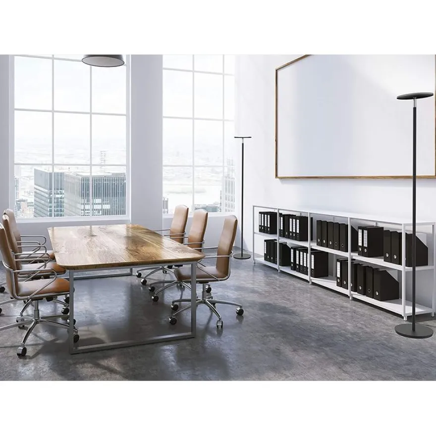 Unilux - Lampadaire Leddy - LED éclairage indirect - 180 cm - noir