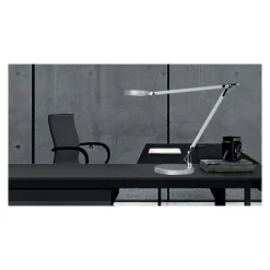 Unilux - Lampe de bureau Senza 2 - LED - multiples réglages - gris métal