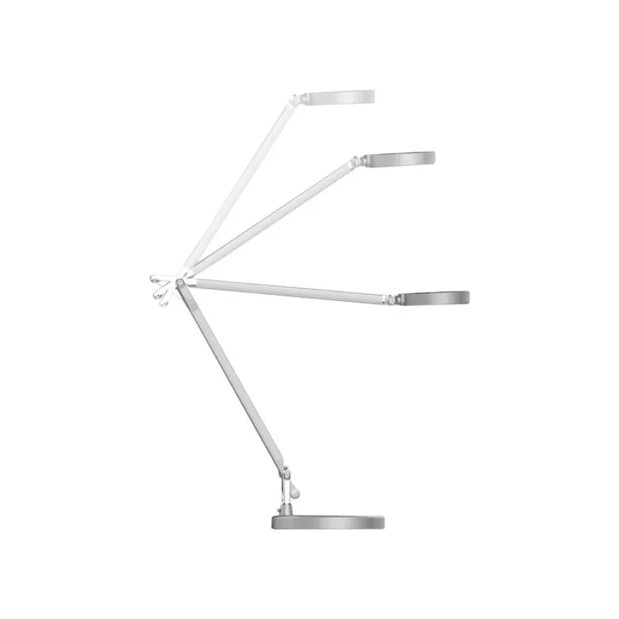 Unilux - Lampe de bureau Senza 2 - LED - multiples réglages - gris métal