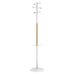 Unilux Access - Porte-manteau - 6 patères - blanc/bois