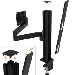 Unilux AXIO - Bras support pour écran - noir