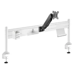 Unilux Ergo Station - Organiseur de bureau ergonomique avec bras support-écran