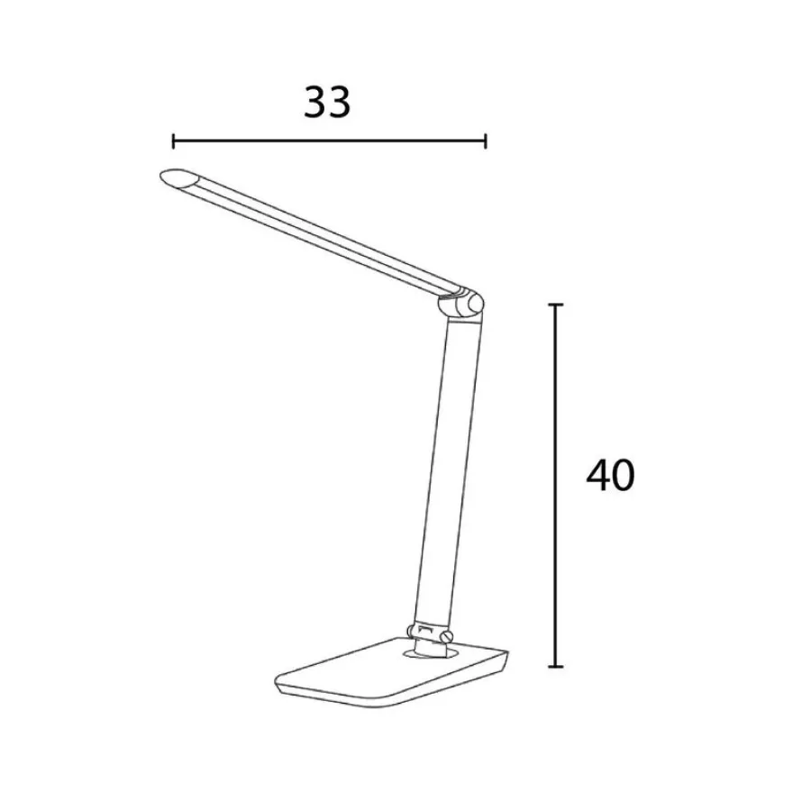 Unilux Lampe de bureau Twistled - Led - noir