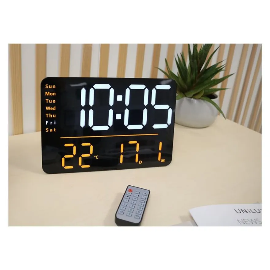 UNILUX Numi - Horloge digital à Led - noir