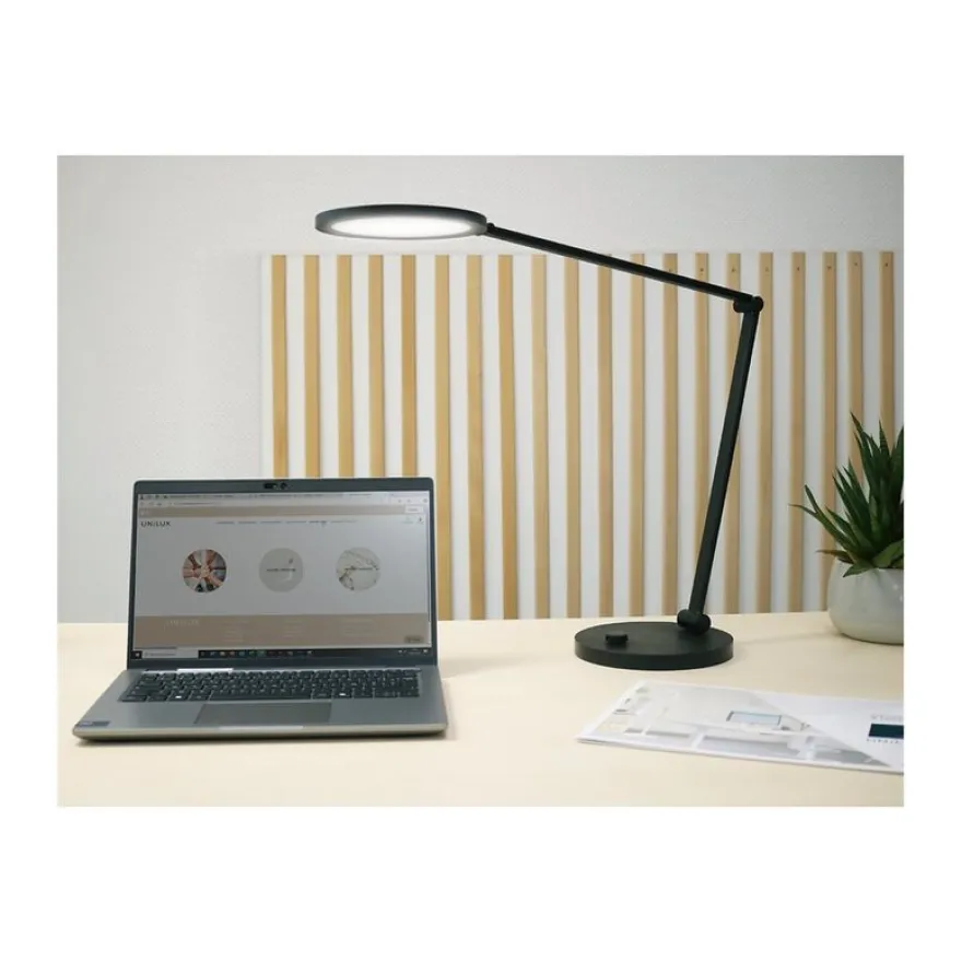 Unilux Omega - Lampe de bureau à Led - 12 W - 4000 K - noir