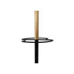 UNILUX Snood - Portemanteau - 6 crochets - bois et base métallique - noir