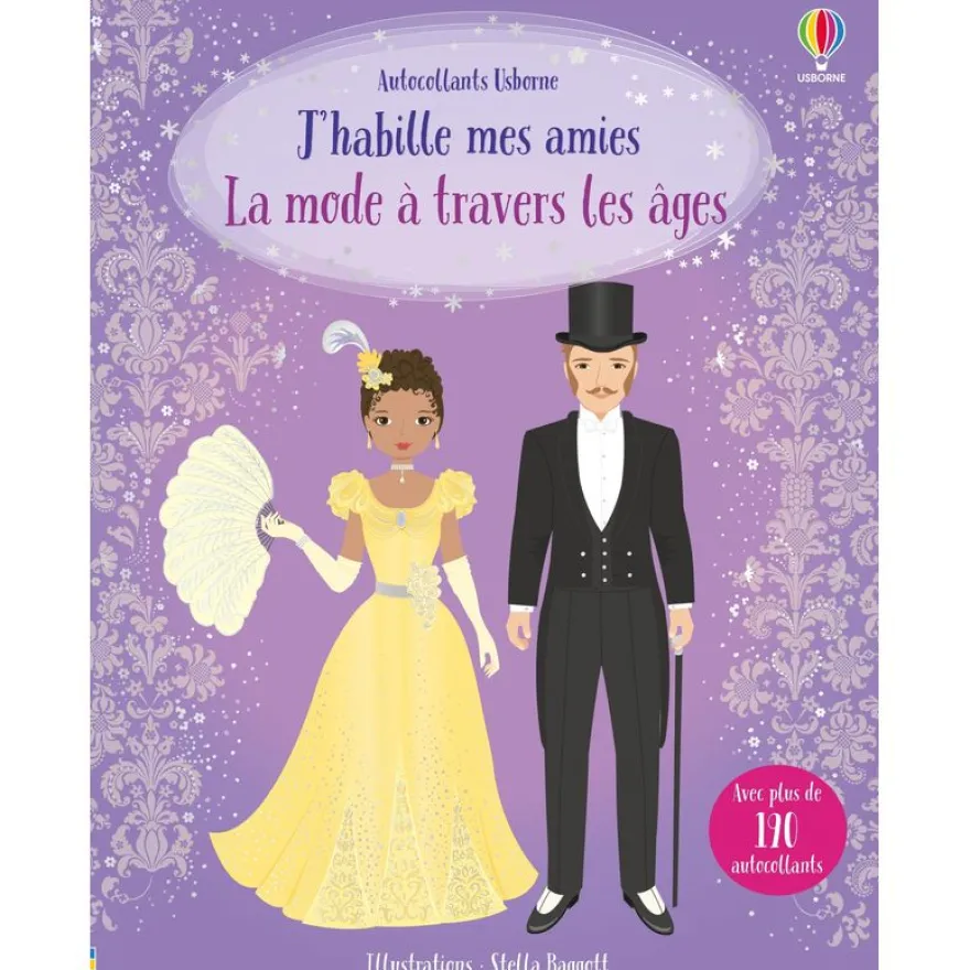 Usborne - J'habille mes amies - La mode à travers les âges - Autocollants