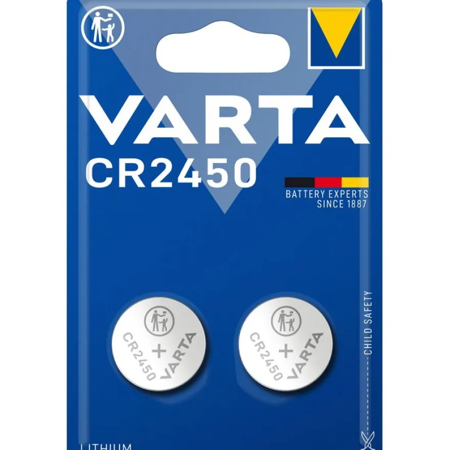 VARTA CR2450 - 2 piles boutons - 3V