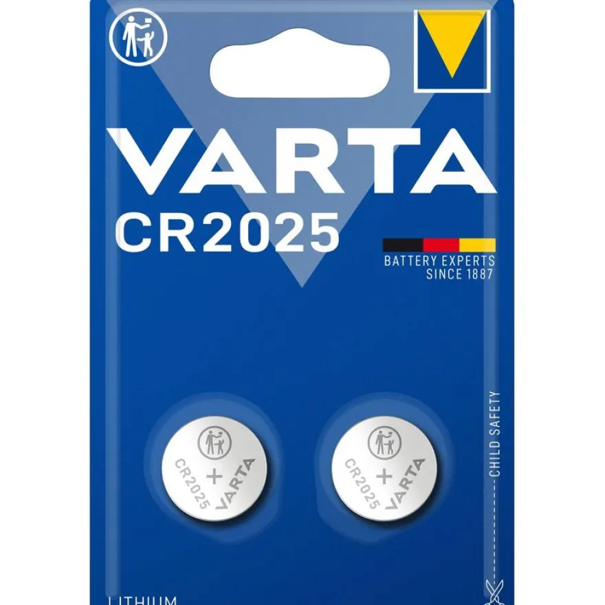 VARTA CR2025 - 2 piles boutons - 3V