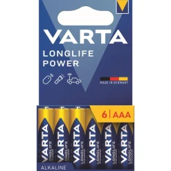 VARTA Longlife Power - 6 piles alcalines - AAA LR03