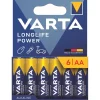 VARTA Longlife Power - 6 piles alcalines - AA LR06