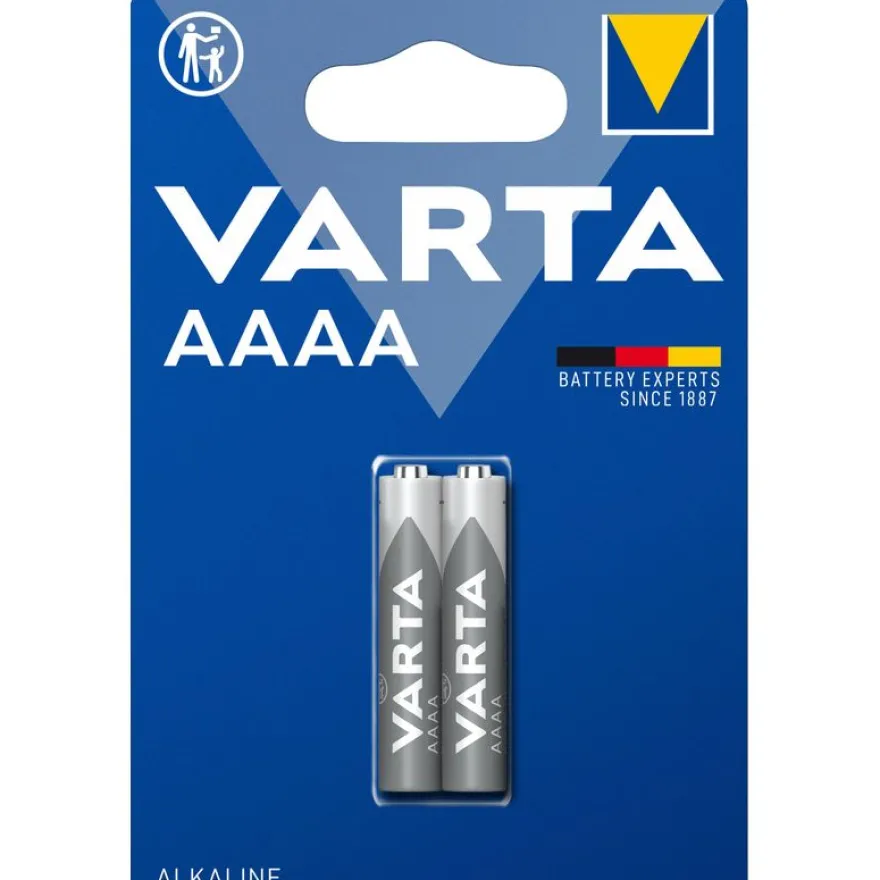 VARTA LR61 - 2 piles alcalines spéciales - AAAA