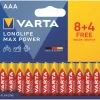 VARTA Max Tech 4703 - 8+4 piles alcalines - AAA LR03