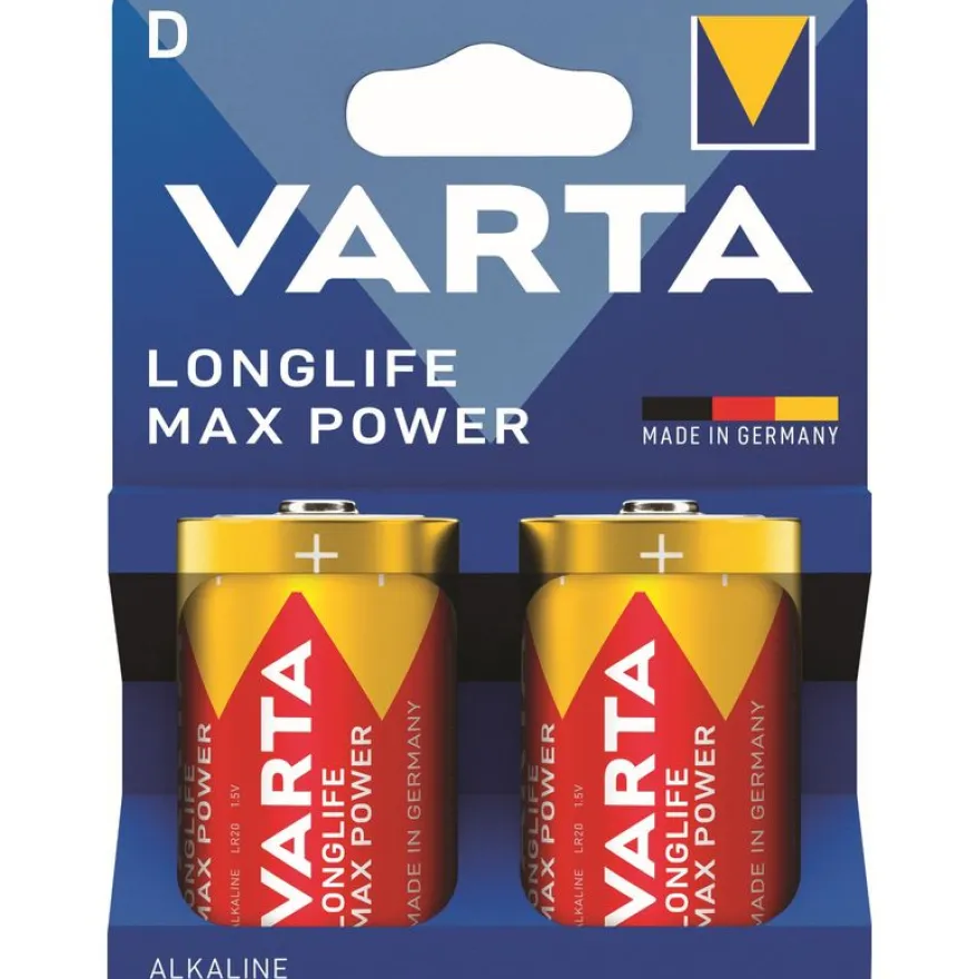 Varta Max Tech batterie 2 x D Alcaline