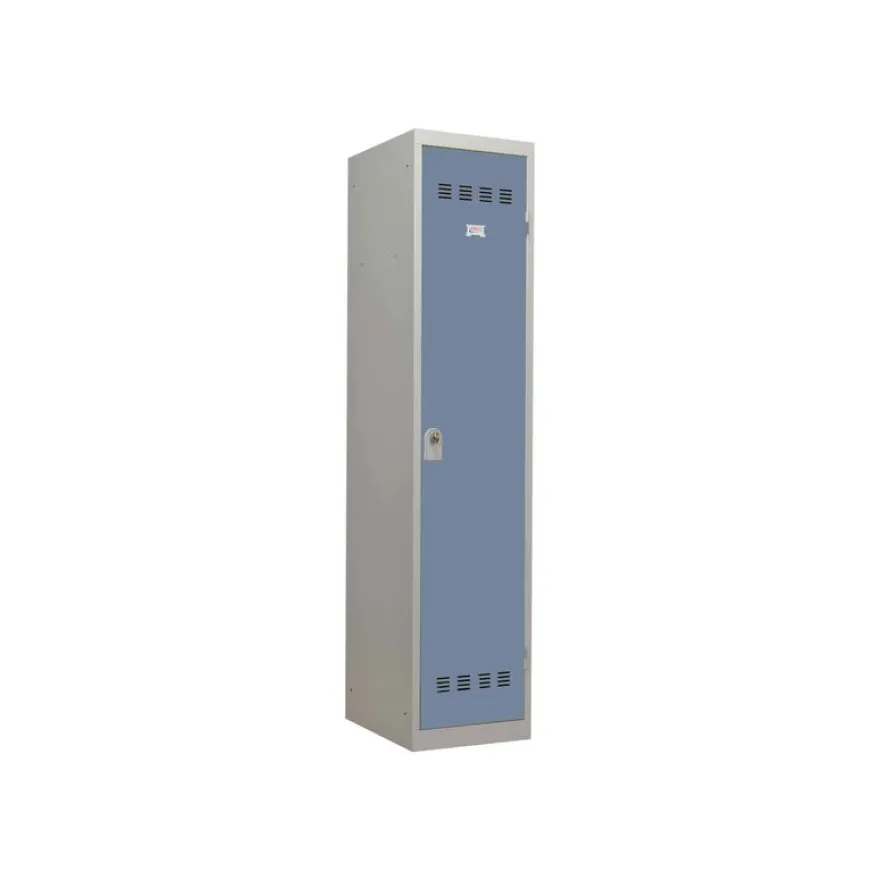 Vestiaire Industrie Propre - 1 porte - 180 x 30 x 50 cm - gris/bleu