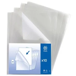 Viquel - 10 Pochettes coin - A4 - pour 25 feuilles - 13/100