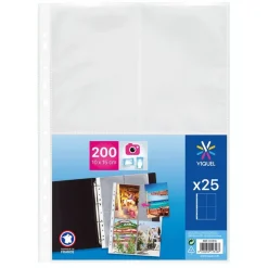 Viquel - 25 Pochettes perforées pour photos - A4