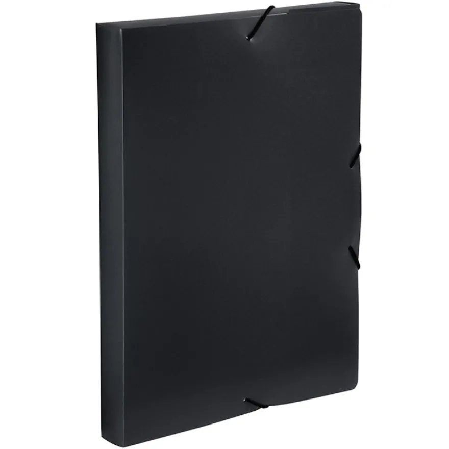 Viquel - Boîte de classement plastique - dos 30 mm - noir