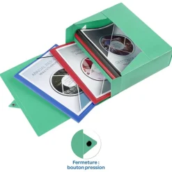 Viquel - Boîte de classement plastique - dos 80 mm - disponible dans différentes couleurs