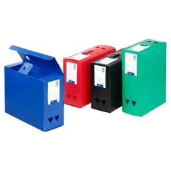 Viquel - Boîte de classement plastique - dos 120 mm - disponible dans différentes couleurs