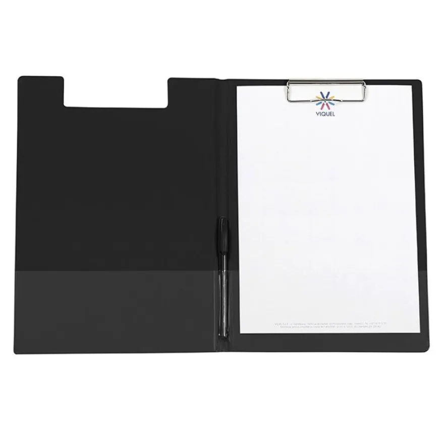 Viquel - Porte bloc à pince - A4 - noir