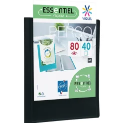 Viquel - Porte vues personnalisable - 80 vues - A4 - noir