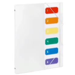 Viquel - Trieur polypro 6 compartiments - A4 - incolore