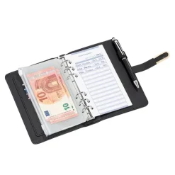 Viquel Budget Planner - Planificateur de budget A5 - 19 x 13 x 3 cm - noir - polyuréthane