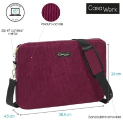Viquel Casawork - Sacoche pour ordinateur portable 15″ - Velvet bordeaux