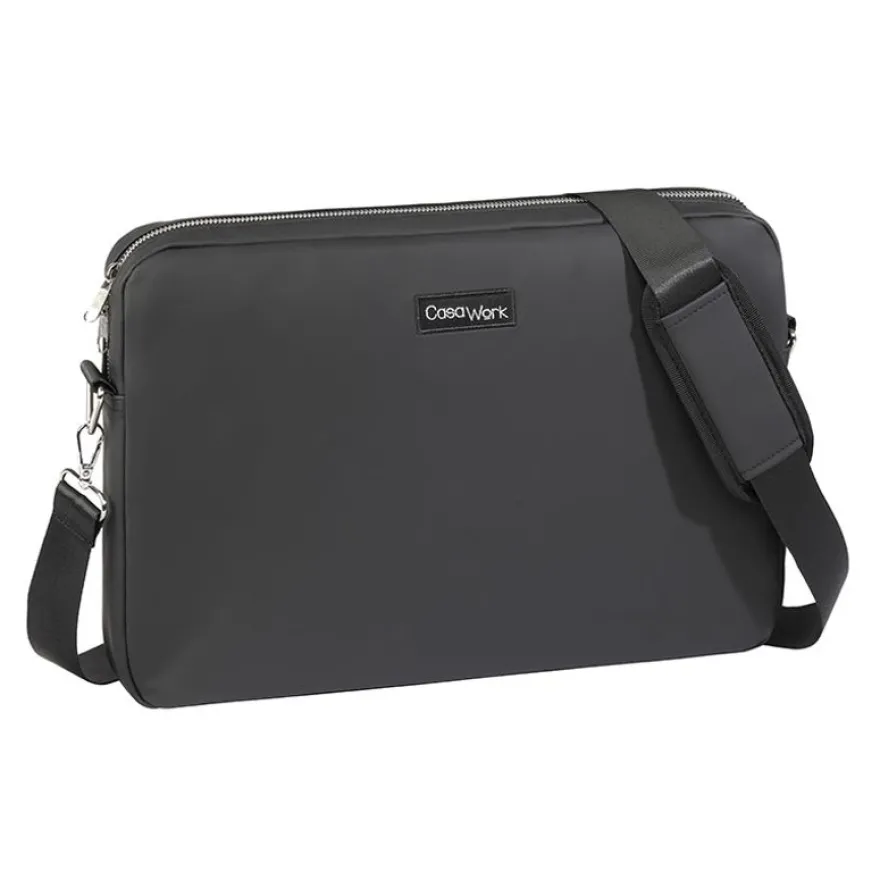 Viquel Casawork - Sacoche pour ordinateur portable 15″ - Gomme Noire
