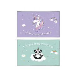 Viquel Fantaisie - Sous-main - 59,5 x 36,2 cm - PVC - Licorne / Panda