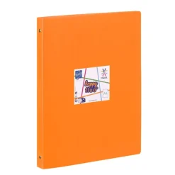 Viquel Happy Fluo - Classeur 4 anneaux - Dos 25 mm - A4 - disponible dans différentes couleurs
